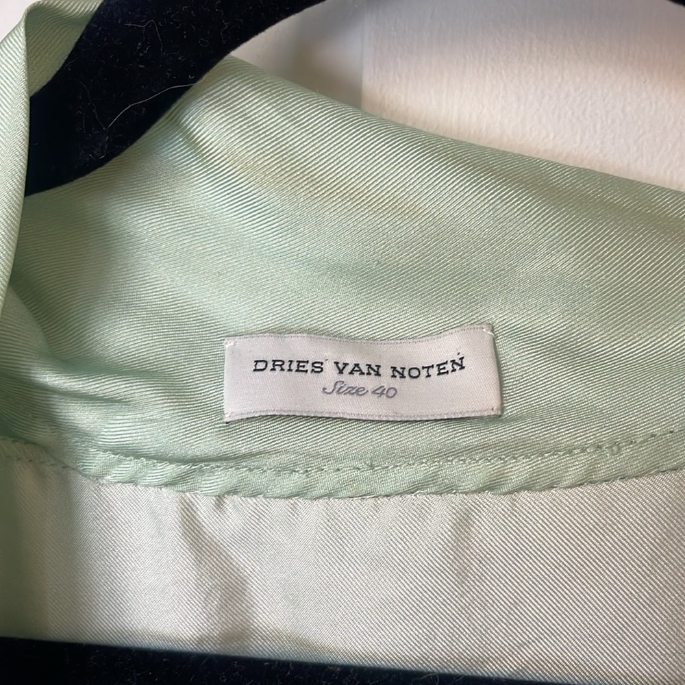 Dries Van Noten Silk Blouse Top Tank Ombre Cowl Neck Size 40 Sleeveless - Picture 3 of 7